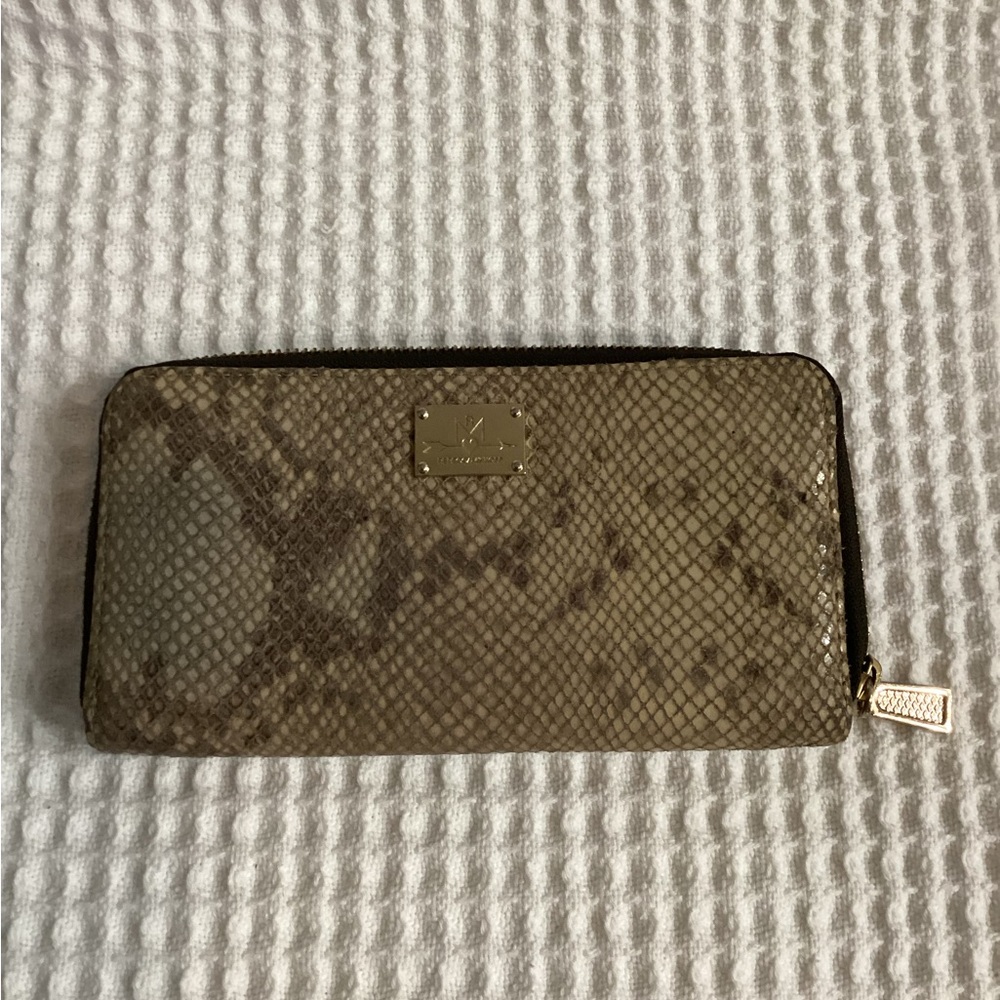 Rebecca Minkoff Snake Print Women’s 8” Zip Around Wallet